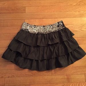 Dark Grey Mini Skirt