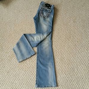 Miss Me Machine Washed Boot Cut Jeans