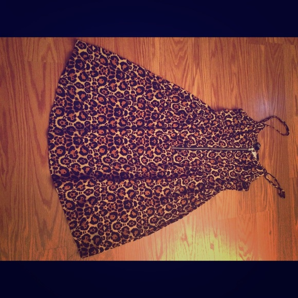 Cheetah strap dress