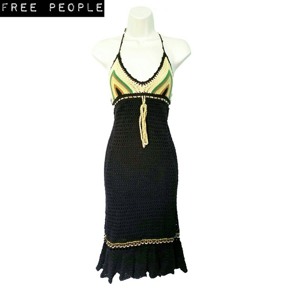 Free People Summery Crochet Dress