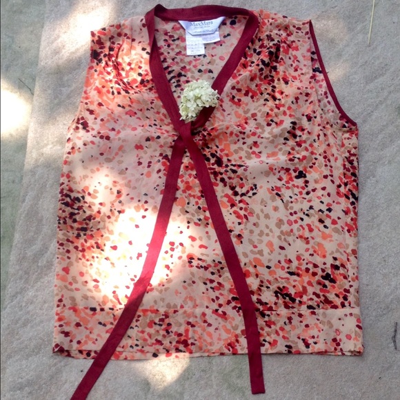 Max Mara silk blouse.