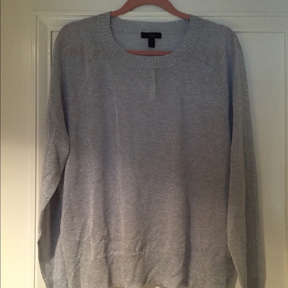 J.Crew Lightweight Shimmery Crewneck, Size L