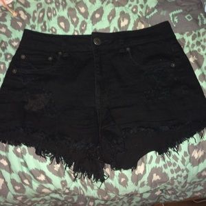 American eagle hi rise shorts