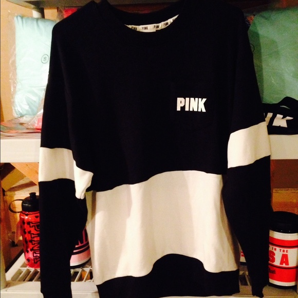 VS Pink Boyfriend Pullover Sweatshirt Crew