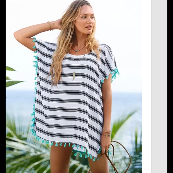 The Acapulco Other - 🎉HP🎉Black/White Stripe Beach Cover Up