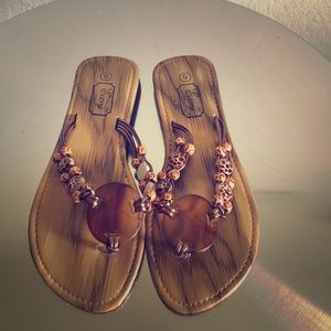 BOGO!!! Brand New Beaded Flip Flops!