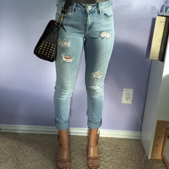 Bullhead Pants - low rise BULLHEAD skinny jeans
