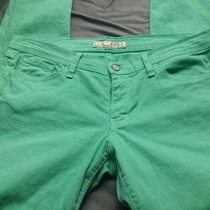 Flying Monkey mint green skinny jean