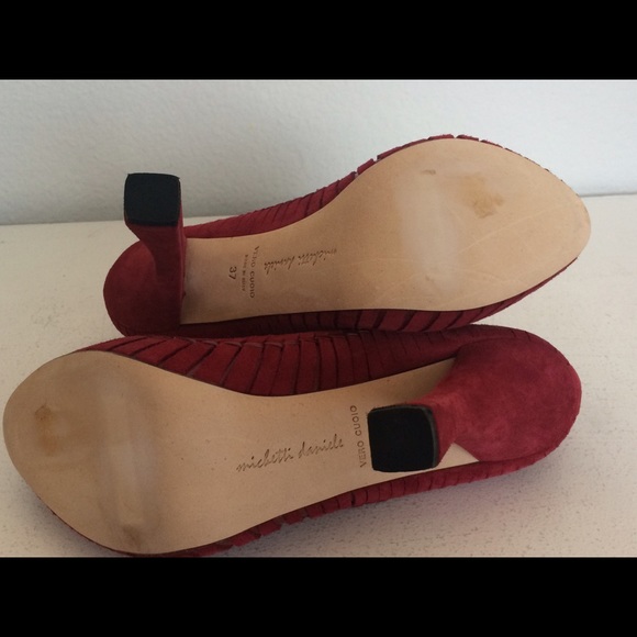 DANIELLE FRANKEL Hannah satin slingback pumps | NET-A-PORTER Michetti Danielle Fondo platform heel