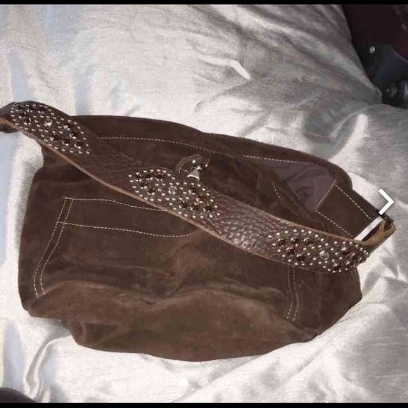 Tylie Malibu suede handbag