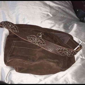 Tylie Malibu suede handbag