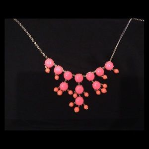 Adorable pink statement necklace