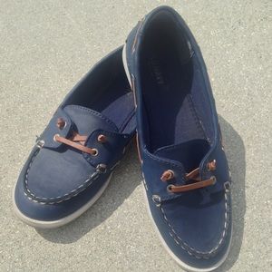 Navy Blue Boat Shoes (Old Navy)