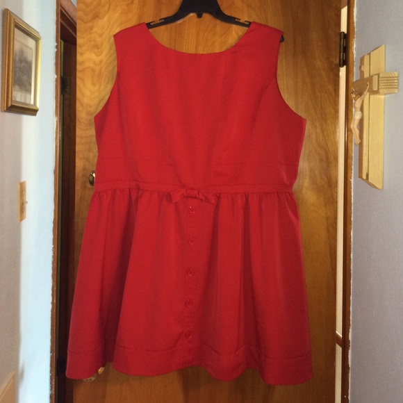 ASOS Curve red retro dress