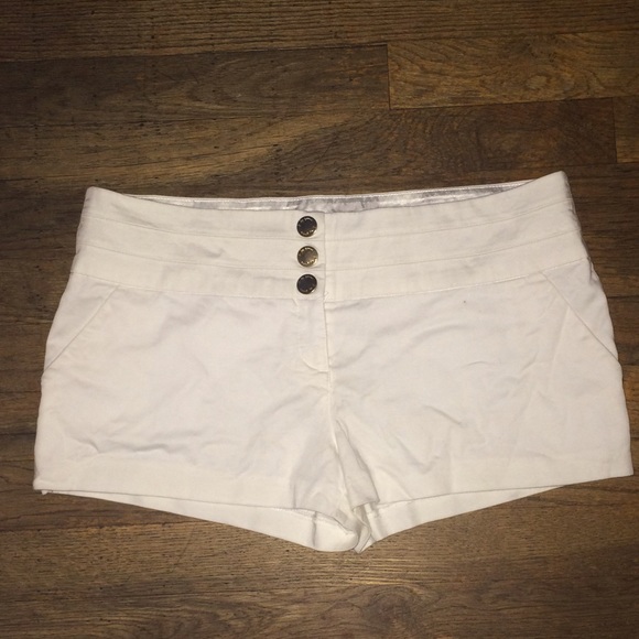 White high waisted shorts by guess