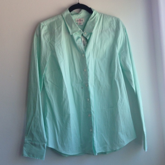NWT JCrew Striped Button Up