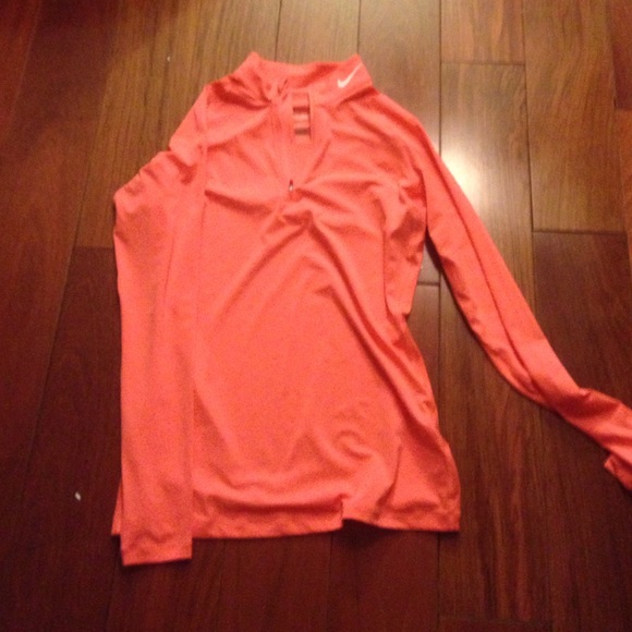 Nike Tops - Nike long sleeve running shirt orange