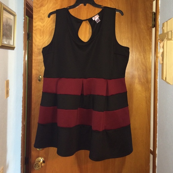 Wet seal scuba knot striped dress
