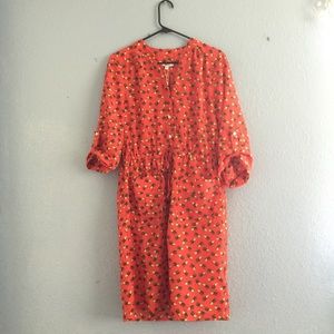 Cute Pineapple print dress WITH POCKETS!