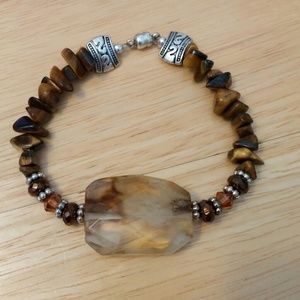 Brown stone bracelet