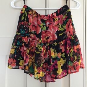 Floral skater skirt