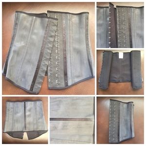 Black Steel Bone Waist Trainer
