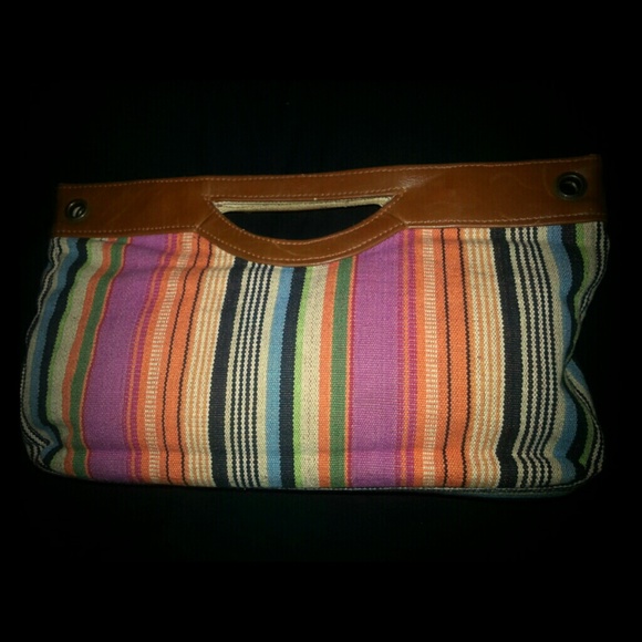 Tribal Print Clutch Bag