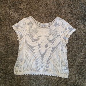 Express lace white top!