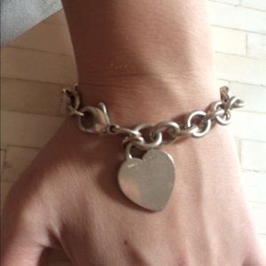 Tiffany and co name tag heart bracelet.