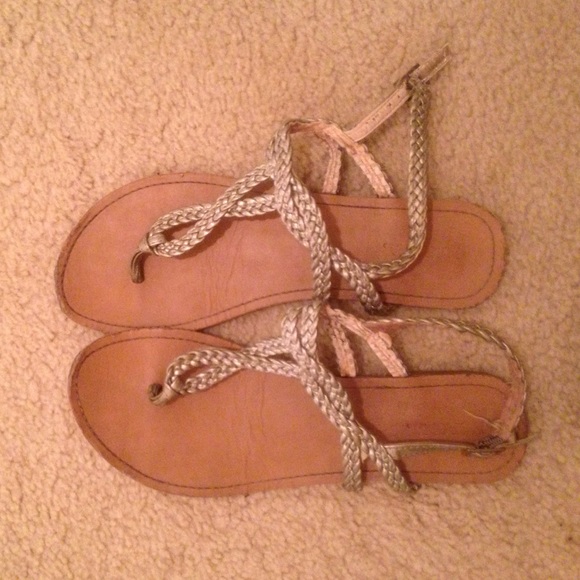Silver sandals