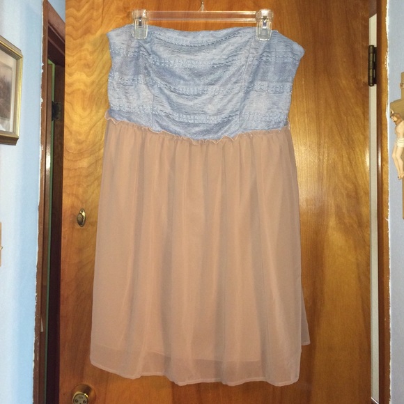 City triangles strapless dress