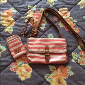 Fossil Sling and wallet set