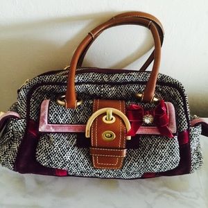 Coach tweed satchel