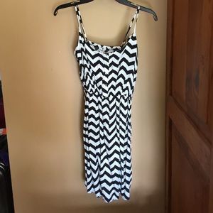 A black and white chevron dress.