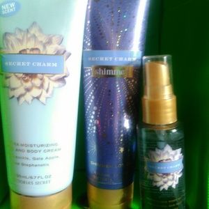 VS Hand and body cream, shimmer lotion and body mi
