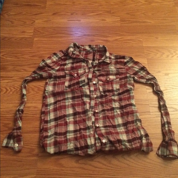 Plaid long sleeve shirt