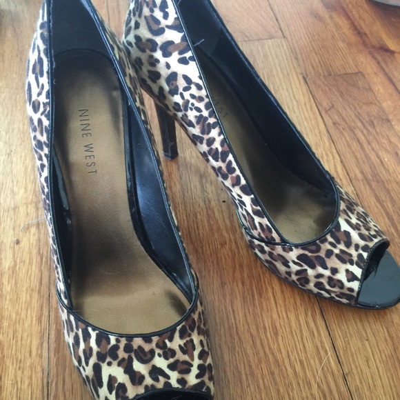 Leopard print heels