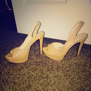 Jessica Simpson shoes , white cocktail dress