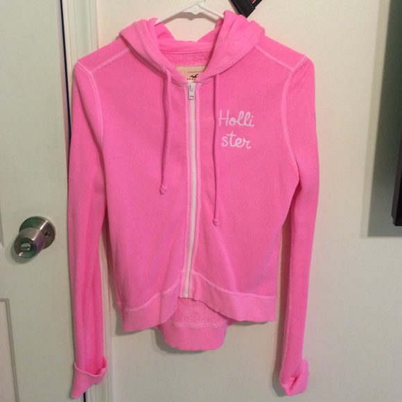 Neon pink hollister sweater! - Picture 1 of 3
