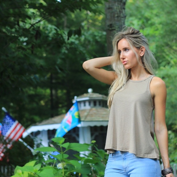 Free People Tan Tank Top - Picture 2 of 4