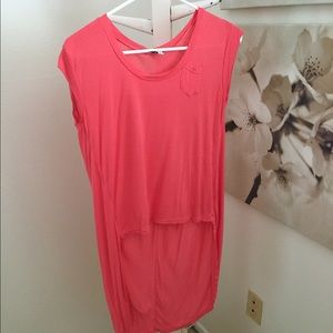 Bordeaux High Low Top