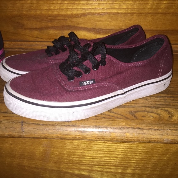 BURGUNDY VANS