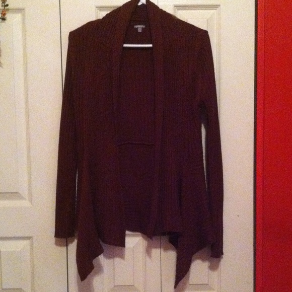 Burgundy Sweater Cardigan