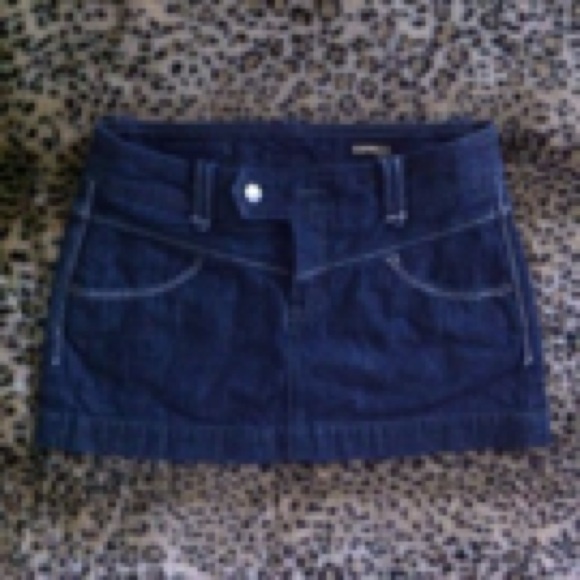 Express dark denim skirt size 2