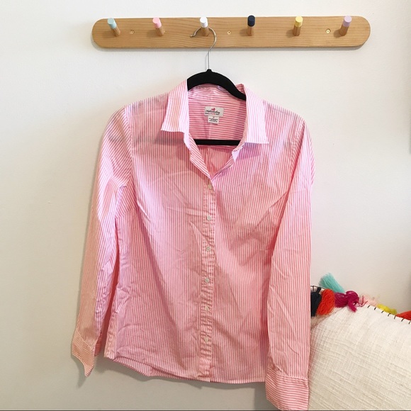 NWOT JCrew Striped Button Up - Picture 1 of 3