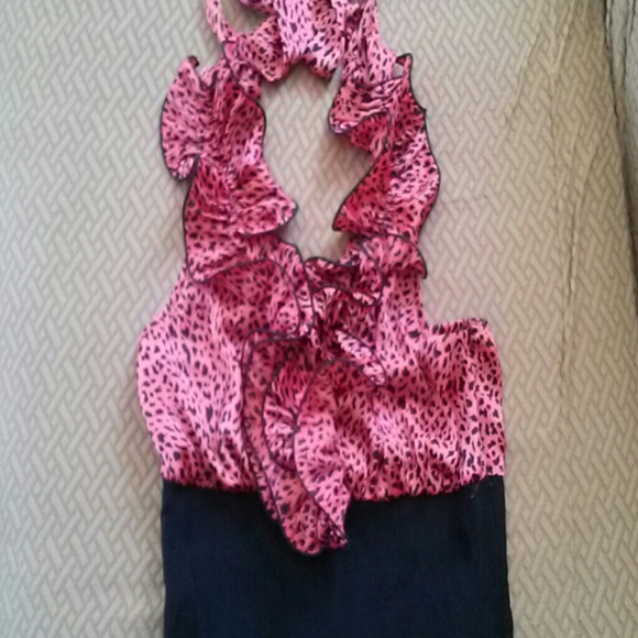 Boom Pink Halter Dress - Picture 2 of 4