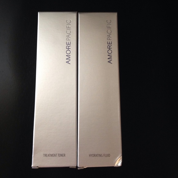 Amore Pacific Treatment Toner and Hydrating Fluid.