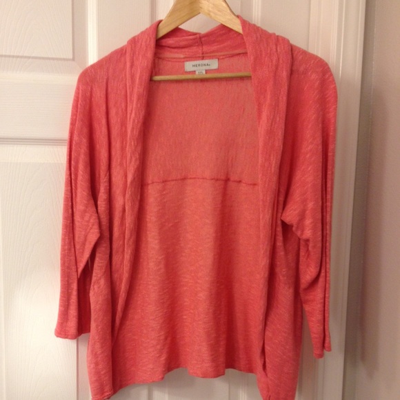 Salmon Colored Cardigan