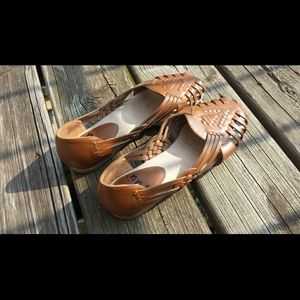 Woven Slip On Sandals
