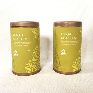🌸SOLD🌸 2 teavana Oprah chai tea tins